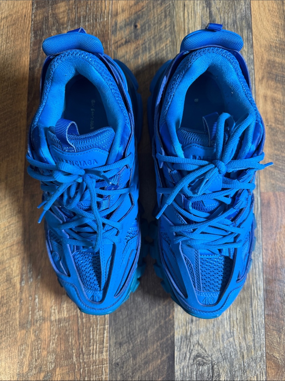 Balenciaga Track Sneakers Blue Monochrome Size EU 40 US 7 Luxury Designer Shoes - Picture 6 of 13